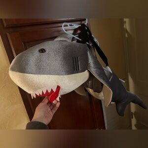 Gray Shark Costume/cosplay with Red Mouth